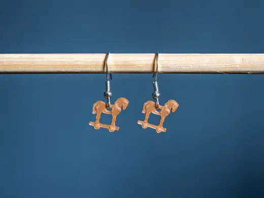 Trojan Horse Earrings