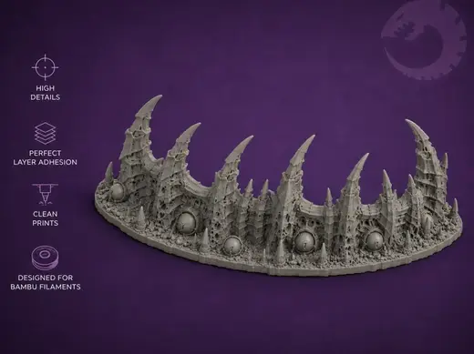 Alien Claw Barricade – Organic Sci-Fi Terrain