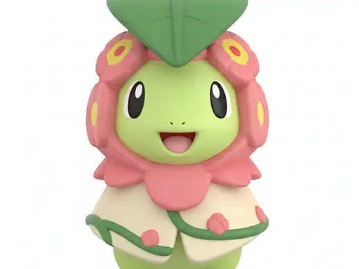 Chikorita with a Meganium poncho/fancy dress