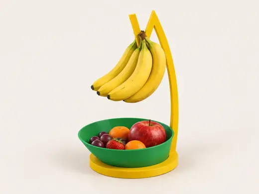 Banana Hanger & Fruit Bowl – Kitchen Organizer