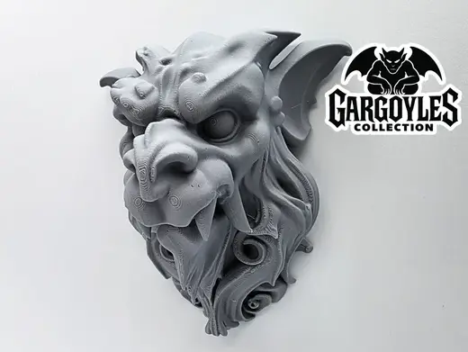 Stone Gargoyle Face - Wall Mount