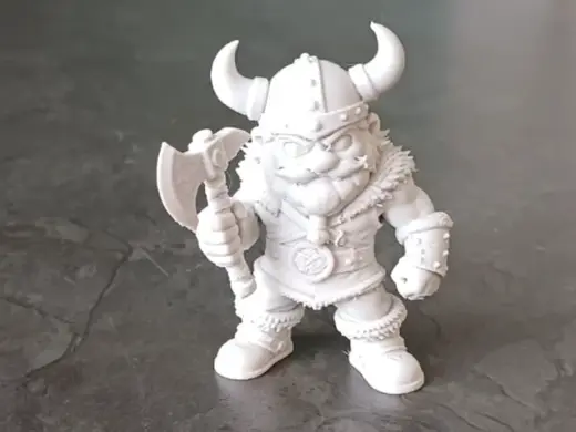 Mini Viking Warrior Figurine with Axe