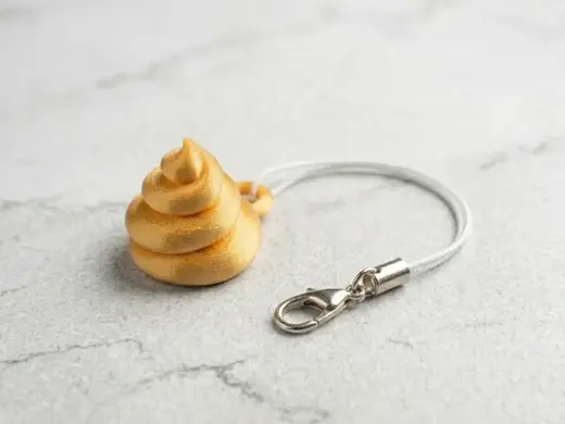 Golden Poop Keychain
