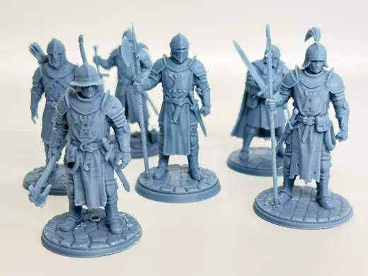 D&D Citadel Guards - 6 Heavy Armor Miniatures Pack