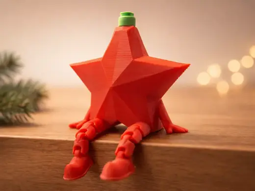Christmas Star - Articulated Christmas Ornament