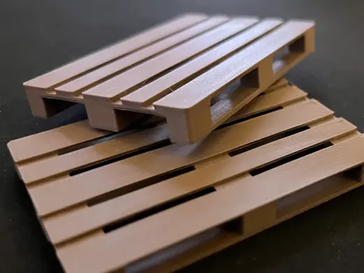 Detailed Euro Pallet - Scale 1:16 & 1:25