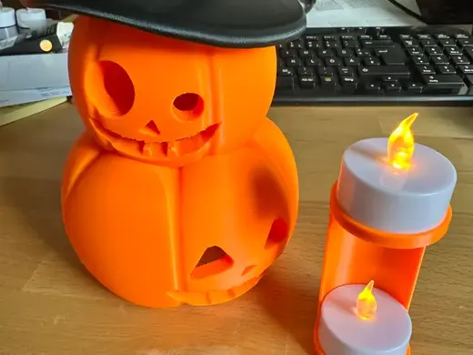 Teelichthalter für Halloween-Teelampe - Zauberer-K