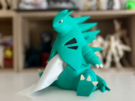 Pokemon Homeware: Tyranitar tissue roll box