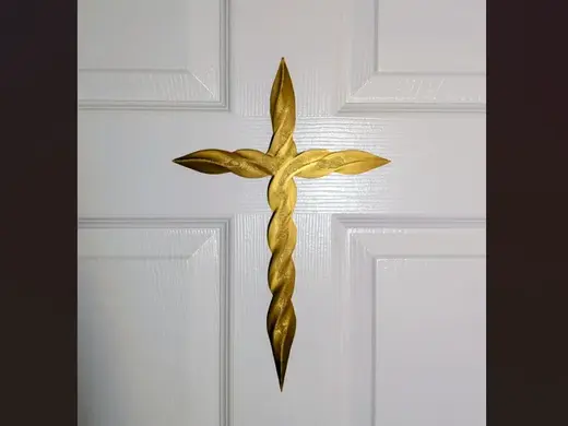 The Holy Spiral - Stylized Cross Wall Art