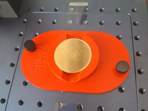 Gweike G2 40mm Coin holder for laser engraving
