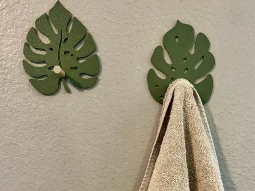 Set of 2 Monstera Wall Hooks