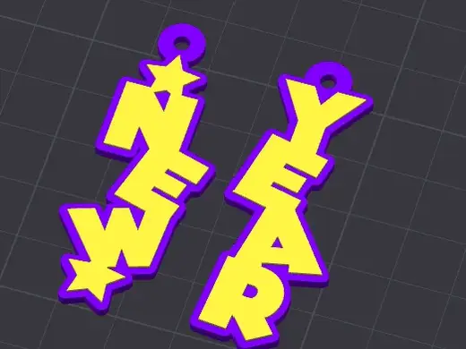 Trendy New Year Earrings