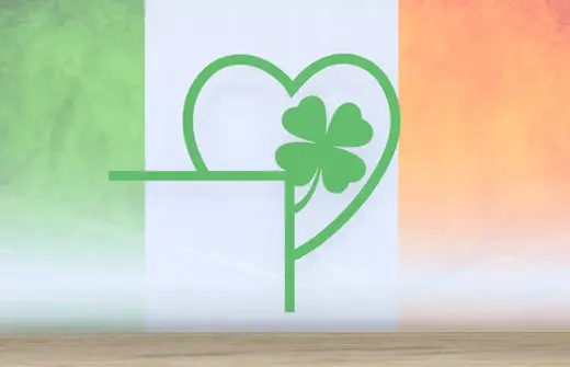 Saint Patrick's Day - Heart Clover - Door Corner