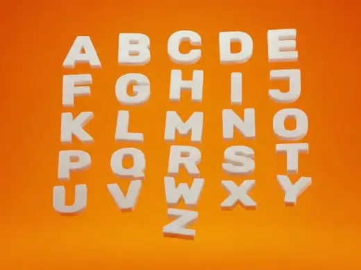 3D Alphabet (A-Z)