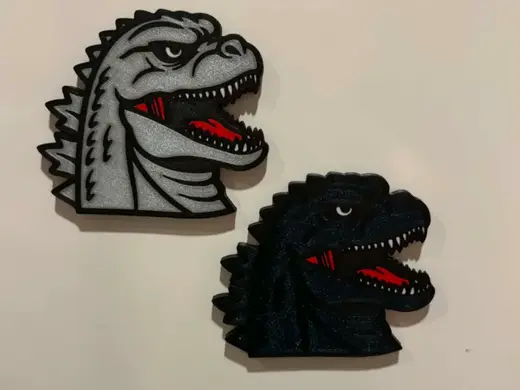 Godzilla Fridge Magnet - Embedded Design