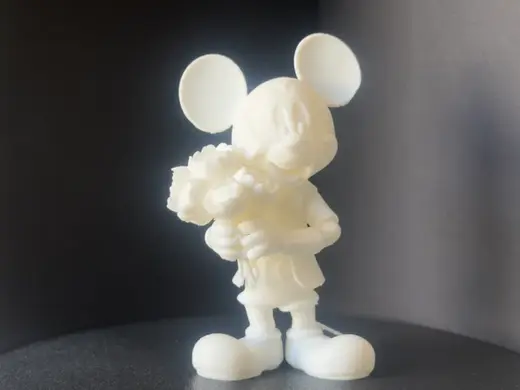 Mickey mit Blumenstrauß
