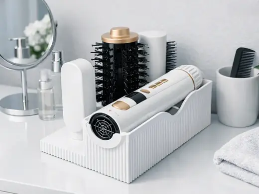 Hair Dryer Holder – Minimal White Edition