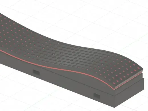 Wave Case for w2812b 5050 Pixelmatrix 8x8 8x32