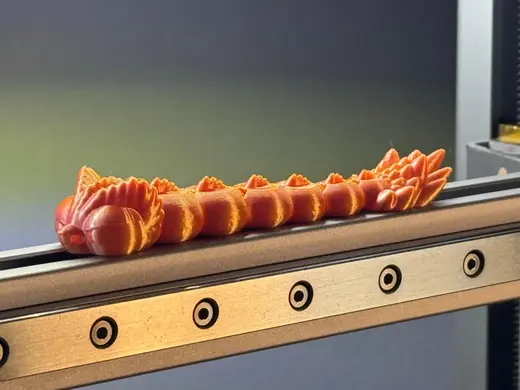 Articulated Baby Dragon Keychain