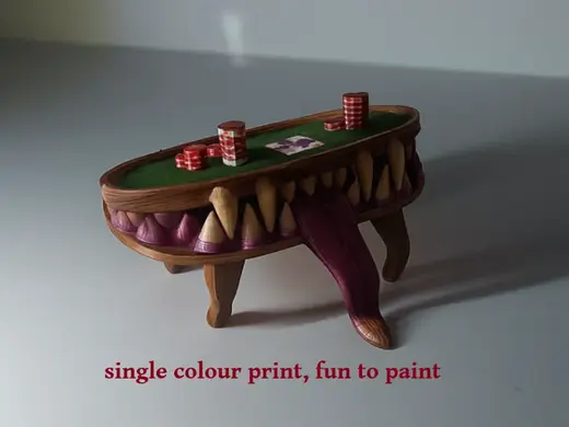 D&D Mini - Poker Table Mimic - 2 Variation - TTRPG