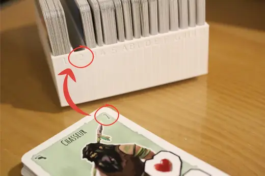 Paleo cards organiser