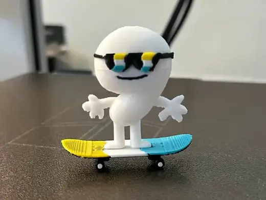 Nine With Skateboard Minifigure BFDI (AMS ONLY)