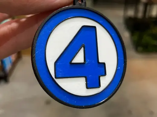 Fantastic Four Keychain (Classic Comic)