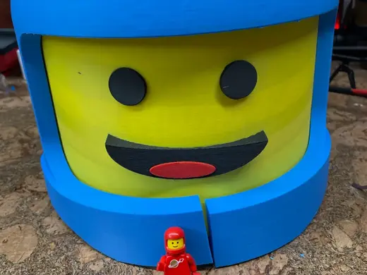 Wearable Minifigure Brick Spaceman Benny Helmet v2
