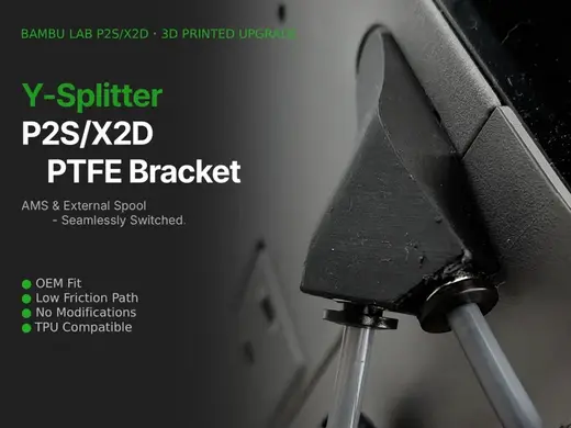 P2S/X2D PTFE tube bracket Double/Single inlets