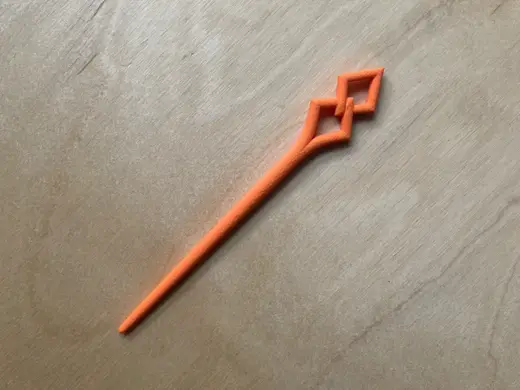 Fermaglio per Capelli – Geometrico a Doppio Rombo