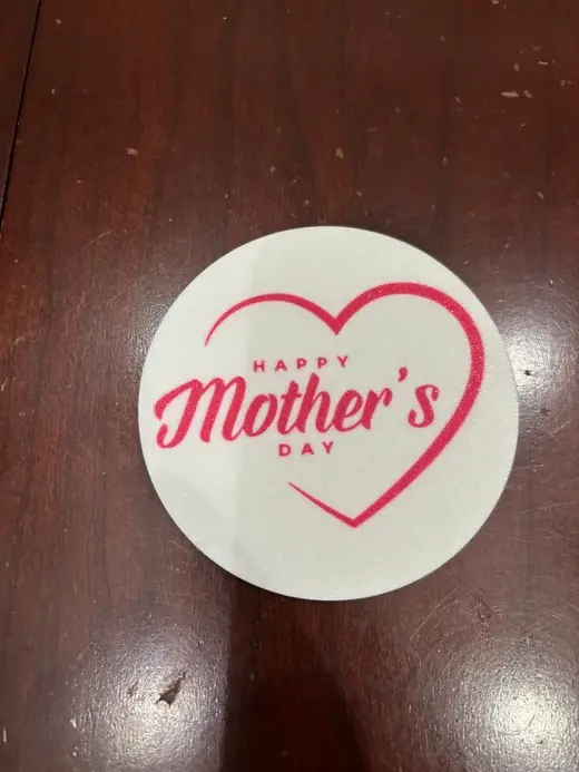 Happy Mothers Day Heart Coaster