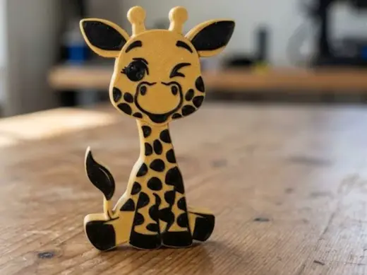 Cute jirafa silueta