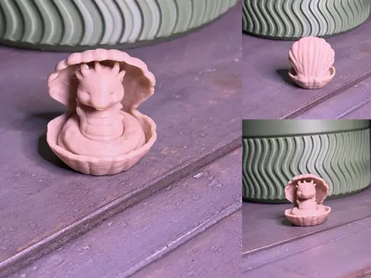 cute baby dragon in a shell