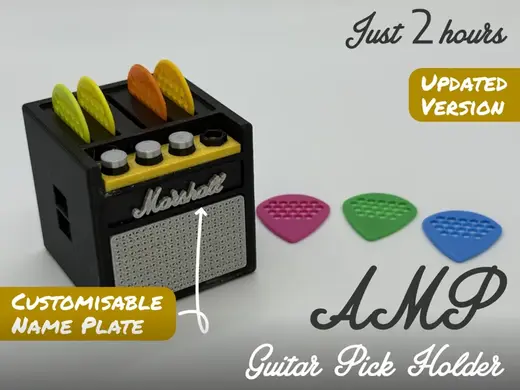 Guitar Pick Holder - Amp (Marshall)