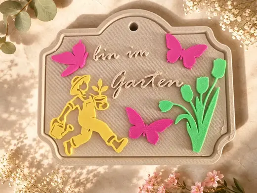 Dekoratives Gartenschild