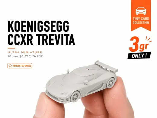 Tiny Koenigsegg CCXR Trevita - Mini Cars Series