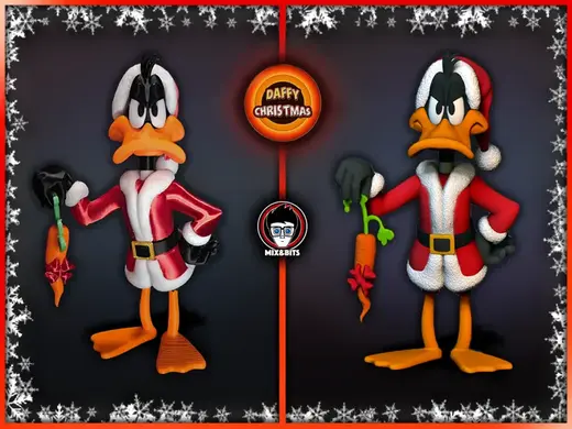 "Merry Christmas Bugs!" ...Daffy Fanart (15 cm)