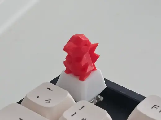 Low-Poly Cyndaquil Keycap - Cherry MX Compatible