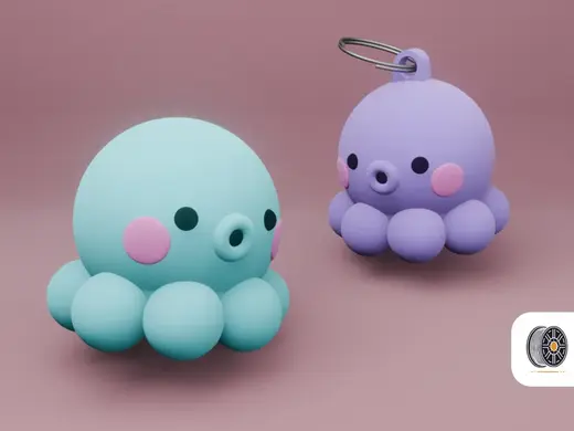 Chibi Octo Buddy | A Cute mini octopus (keychain)