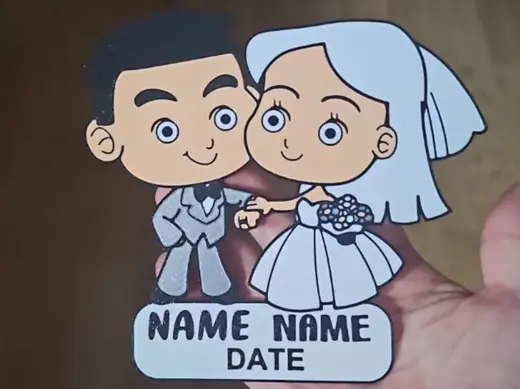 Novios Boda tu nombre y fecha