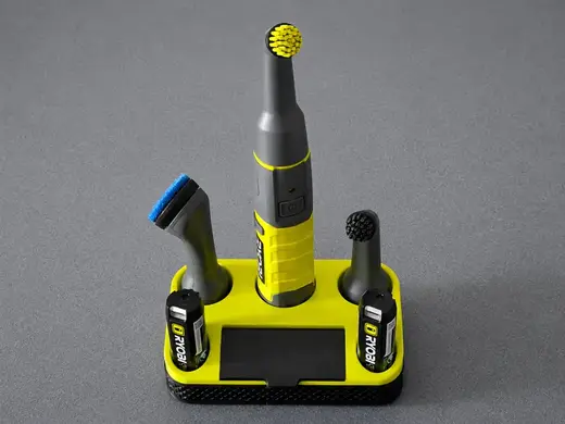 RYOBI Detail Scrubber Kit Holder with Compartment