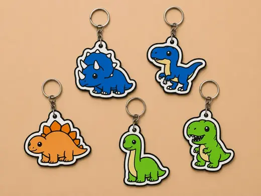Cute Dinosaur Keychains Collection - Pack 1