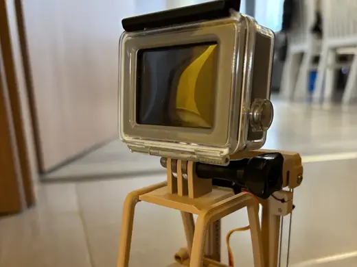 Cyberbrick Forklift top with a GOPRO attachment