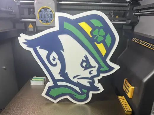 Notre Dame Leprechaun Head