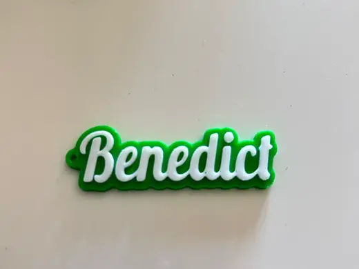 Benedict name keychain