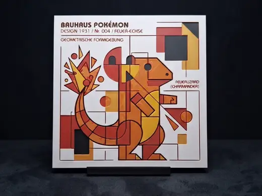 Bauhaus Charmander - Hueforge