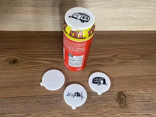 Can Lid for 0,33 and 0,5L Camper Camping Motiv