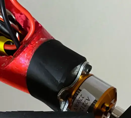 Foam glider brushless motor mount