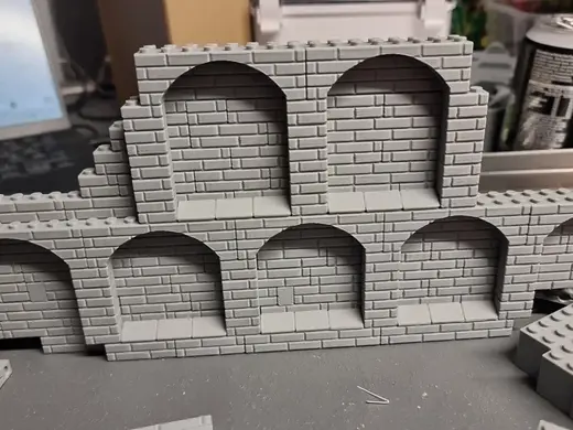 LE-GO building block compatible Masonry Walls