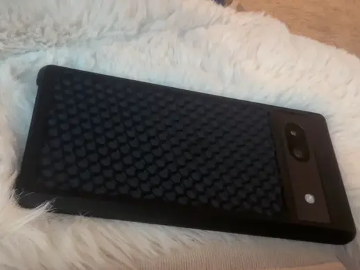 pixel 7a phone case with honeycomb design